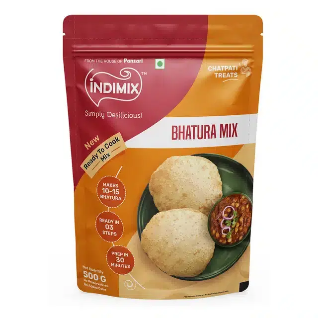 Indimix Bhatura Poori Atta Masala Mix 500 g