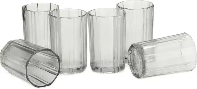 Liquor cum Cocktail Glasses, Transparent, 200 ml, Pack of 6