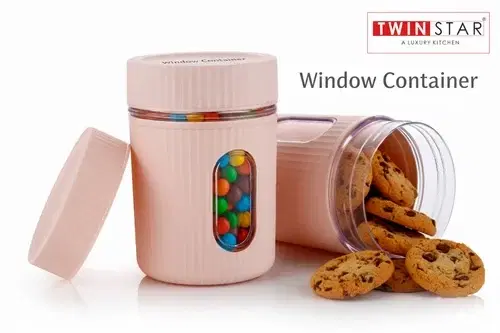 KS Window Container Jar 200ml Pack of 2