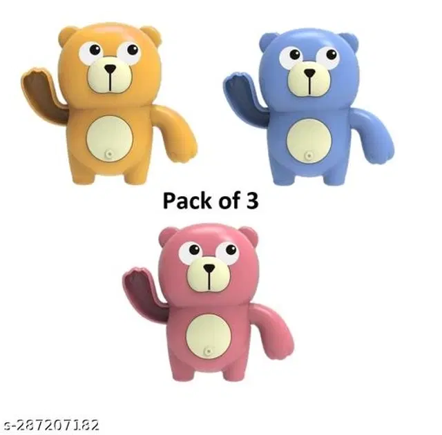 Rubber Bath Toy for Kids, Multicolor, Pack of 3