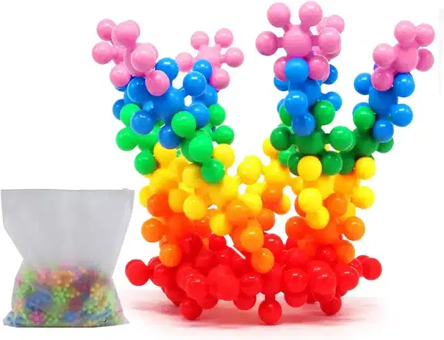 Plastic Building Toys for Kids, Multicolor, 3-4 Years