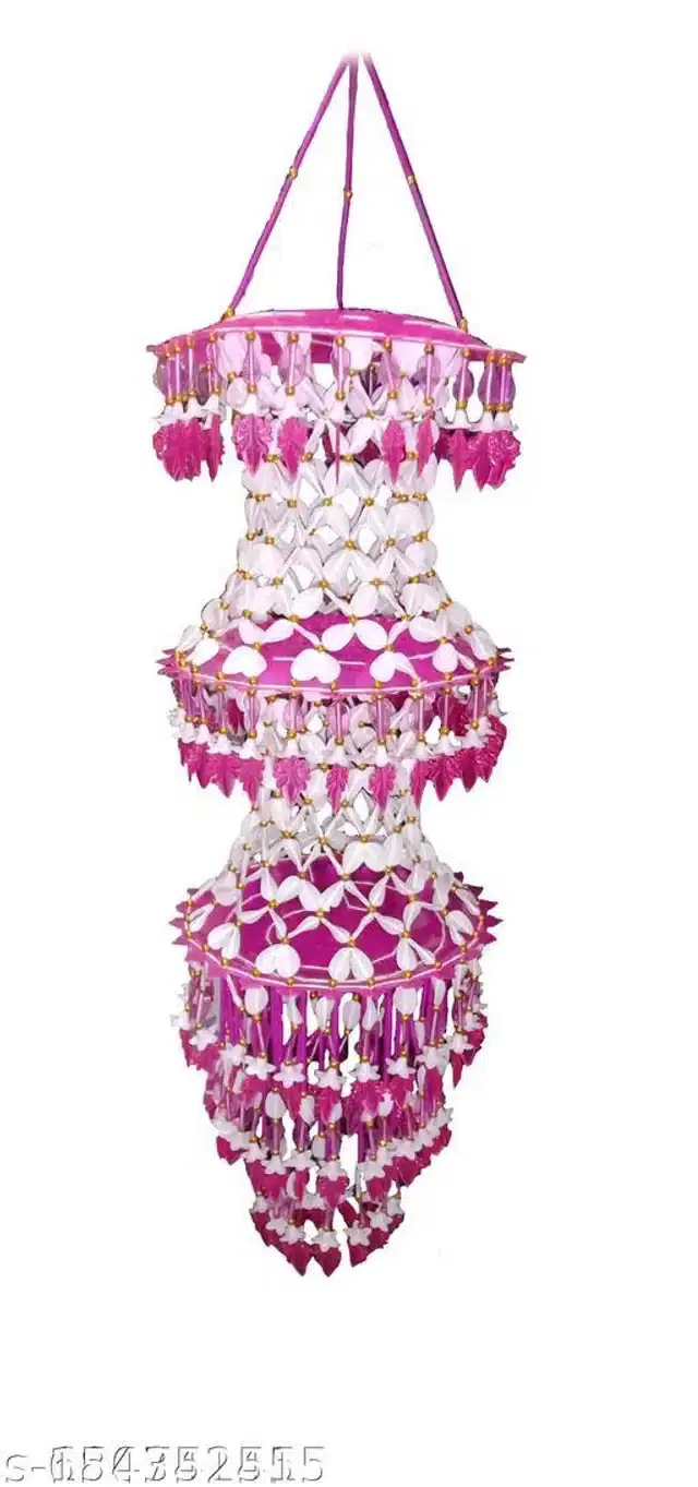 Chandelier Decor, Pink & White