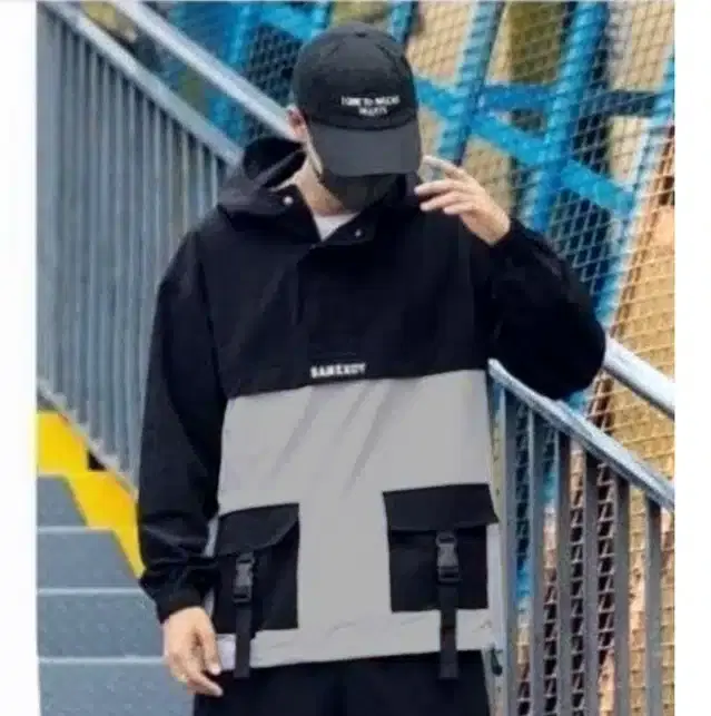 Jacket for Men (Navy Blue, L)