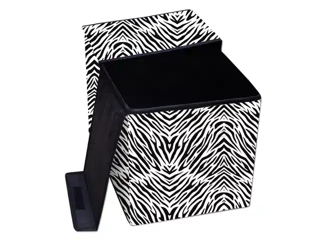 PVC Printed Multipurpose Partitioned Storage Box, Multicolor