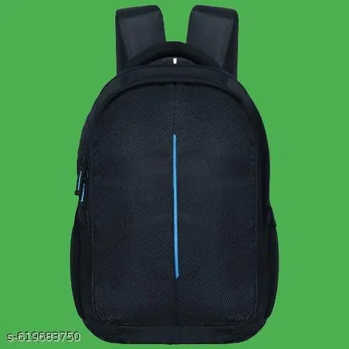 Polyester Backpack for Men & Women, Black