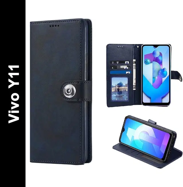 Flip Mobile Cover for Vivo 1906/Y11, Multicolor