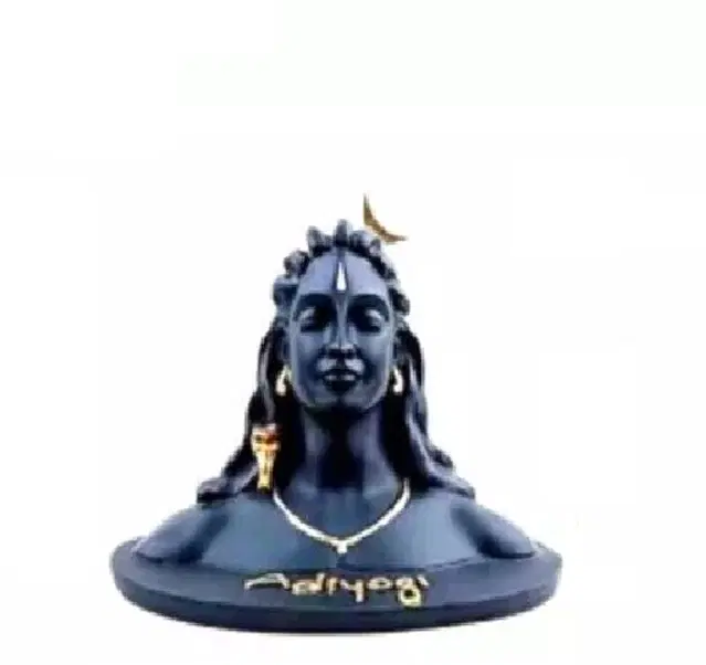 Marble Adiyogi Statue for Car Dashboard, black