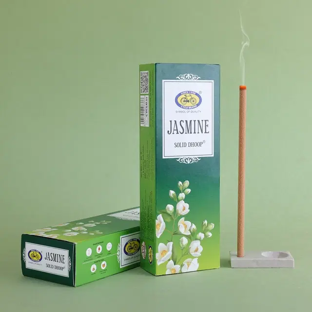 Cycle Pure Jasmine Bambooless Solid Dhoop Stick, 6 Inch, 50 Sticks Pack