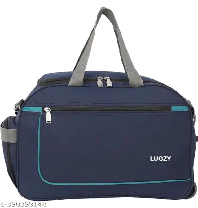 Polyester Duffel Bags, Navy Blue