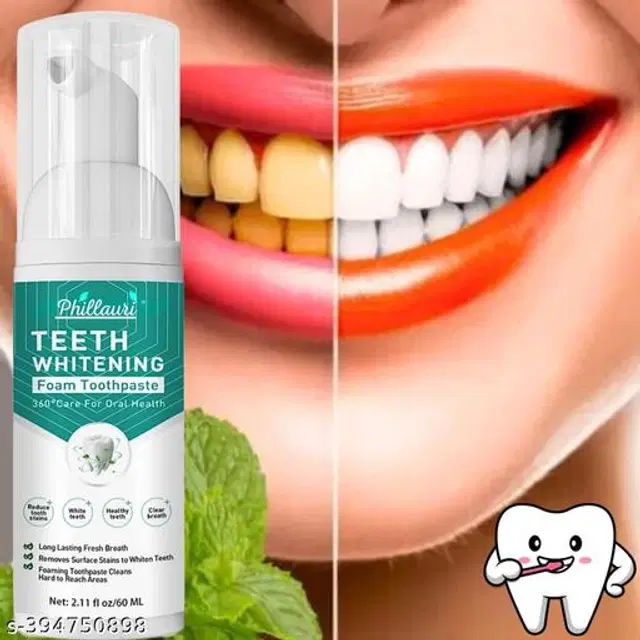 Phillauri Teeth Whitening Foam, 60 ml