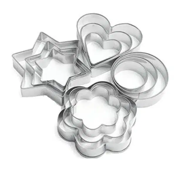 Cookie Cutters Baking Set, Silver, Free Size, B60