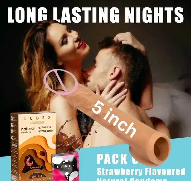 Prolove Jumbo Reusable Condom for Men, Beige, Pack of 1