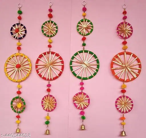 Fancy Toran for Diwali Decoration, Multicolor, Pack of 5