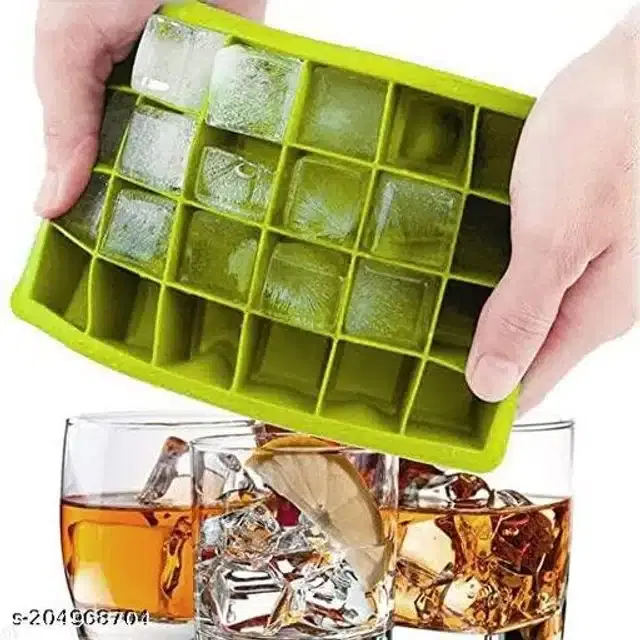 Silicone Ice Cube Tray, Multicolor