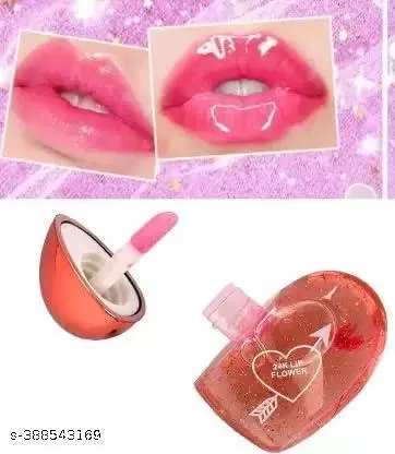 Heart Shape Lip Gloss, Multicolor