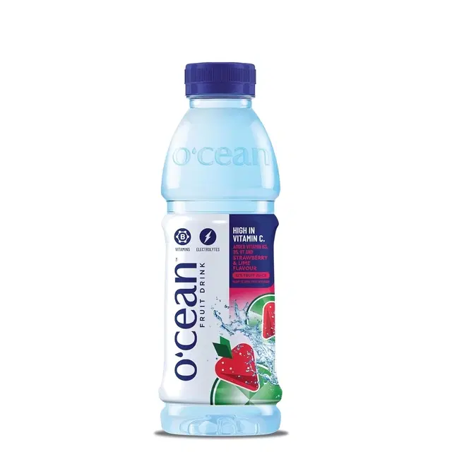 Ocean Fruit Drink, Strawberry &amp; Lime, 500 ml