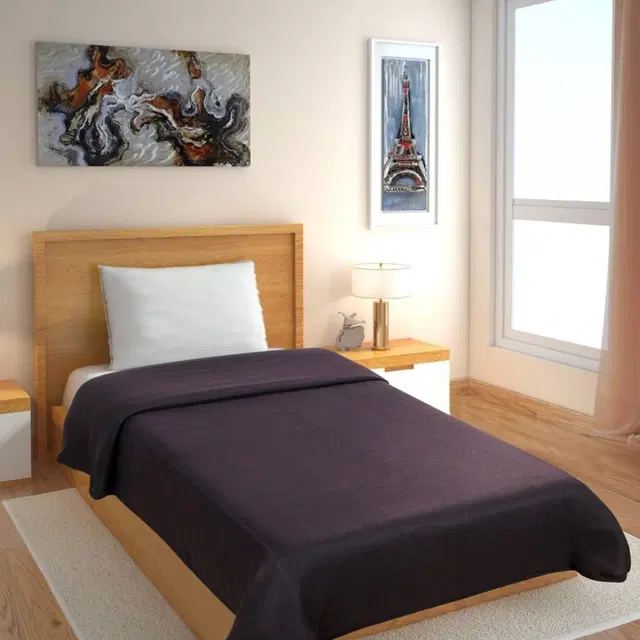 Fleece Blanket, Brown, 60x90 Inches