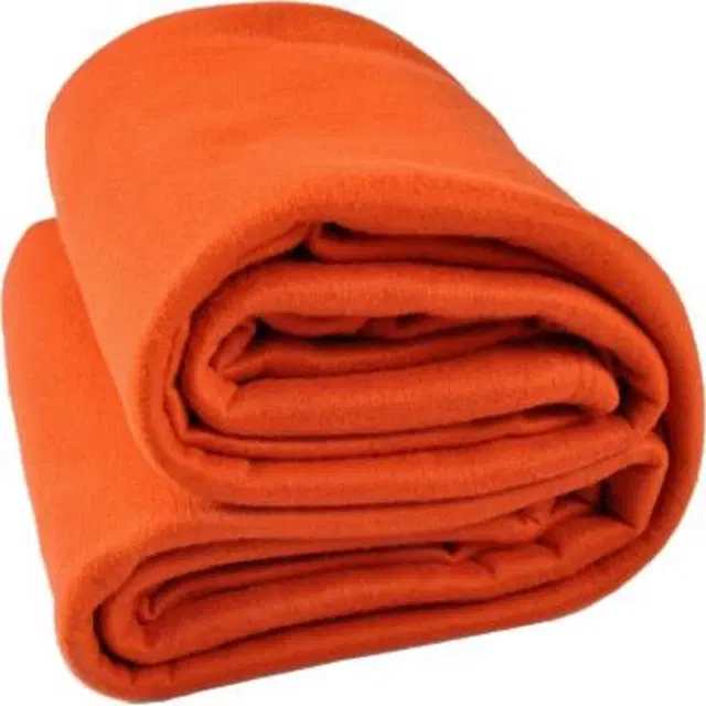 Fleece Blanket, Orange, 60x90 Inches