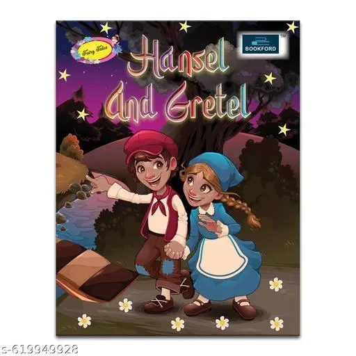 Fairy Tales Story Book Hansel and Gretel Classic Moral Story Book for Kids Age 3 to 8 Years Early Learning Reading Book for Children Birthday Gift Holiday Activities Homeschooling Kindergarten Nursery Students Brain Development Imagination Booster