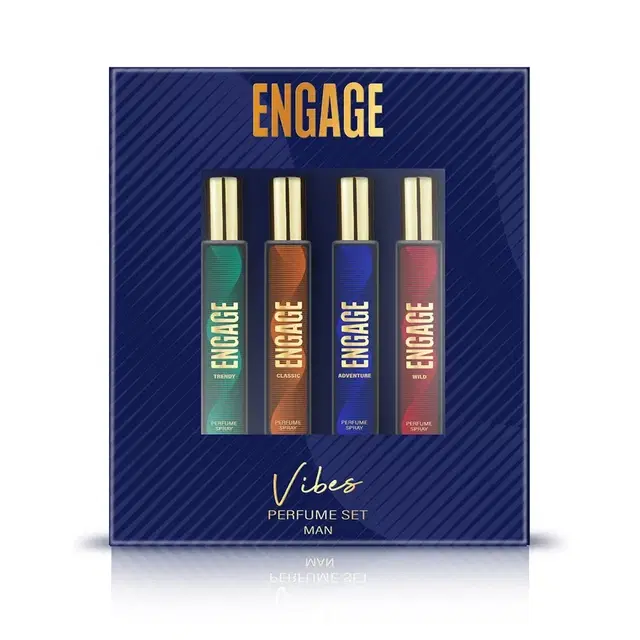 Engage Vibes Men'S Perfume Gift Pack - 4X25 ml (Pack Of 4)