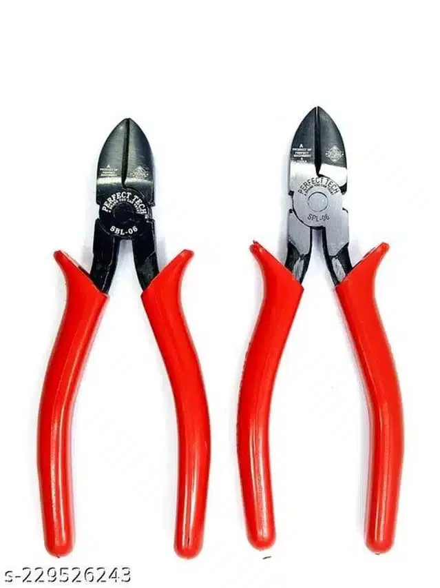 Combination Side Cutting Plier, Pack of 2, Red