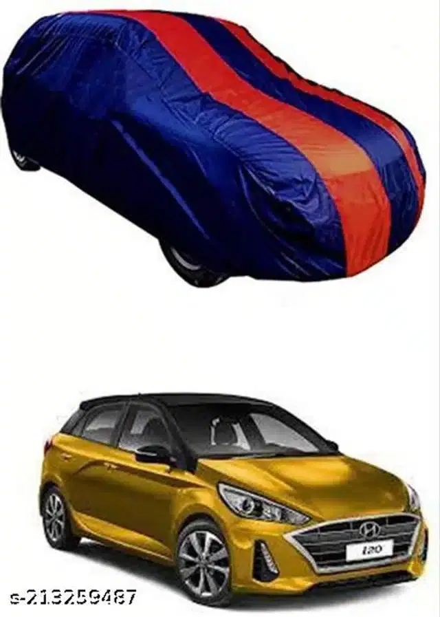 Taffeta Waterproof Car Cover for Hyundai i20, Multicolor
