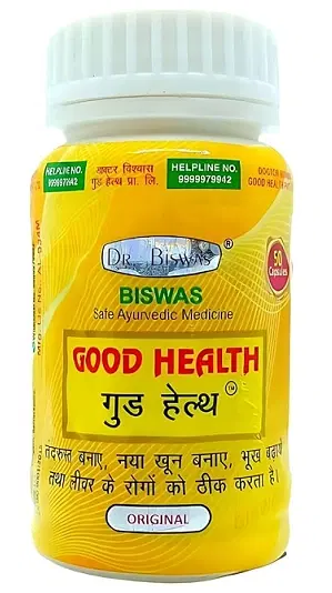 Dr.Biswas Ayurvedic Good Health 50 Pcs Capsules, Pack of 1