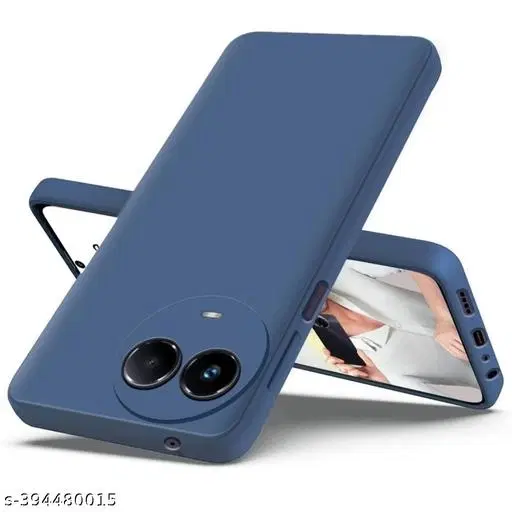 Silicone Mobile Cover for Realme Narzo 60X, Multicolor