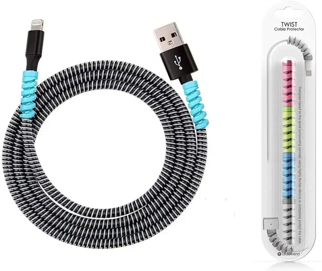 Immutable 1 Spiral Cable & 1 Set Cable Protector -Multicolor