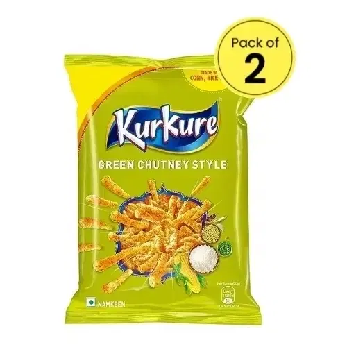Kurkure Green Chutney Style 2X78.9 g (Set Of 2)