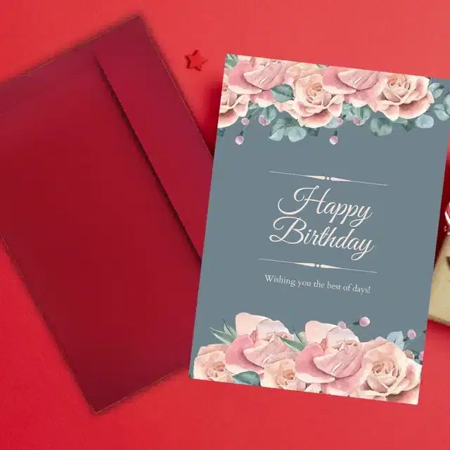 Birthday Greeting Card, Multicolor