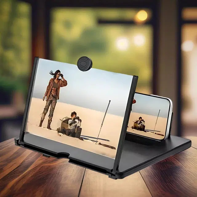 Plastic Screen Magnifier for Smartphone, Black