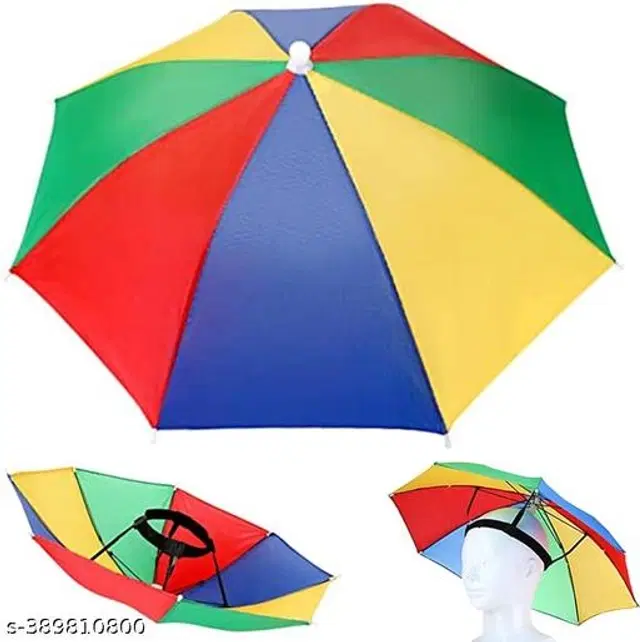 Polyester Head Umbrella, Multicolor, Pack of 1