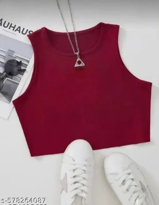 Hosiery Cotton Solid Top for Girls, Maroon (0-3 Months)