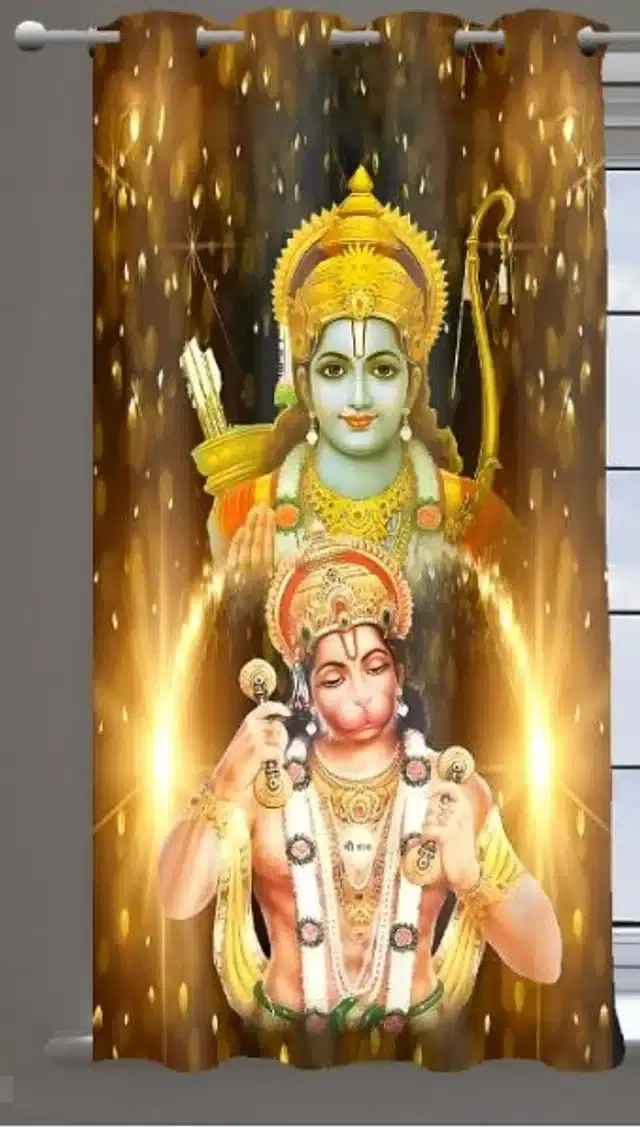 Polyester Room Darkening Window Curtain Curtain, Multicolor, 4x5 feet