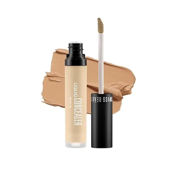 Swiss Beauty Matte Finish Liquid Concealer, 02 Sand Sable, 5.6 g, Pack of 1