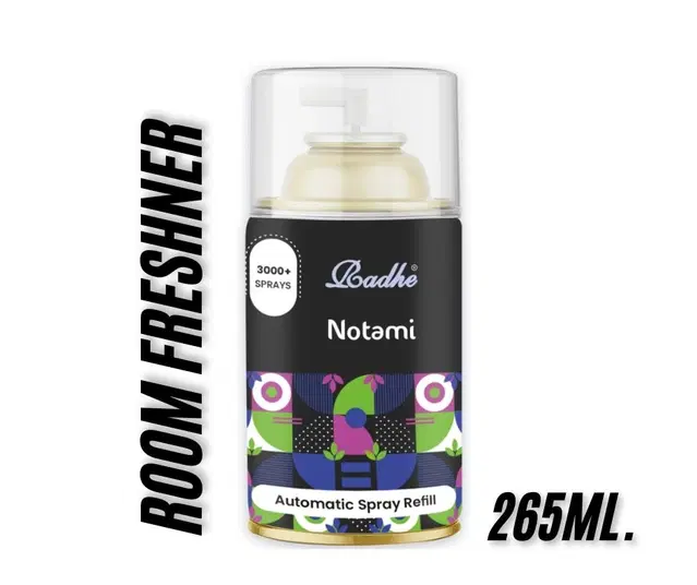 Radhe Notami Automatic Room Spray Refill, 265 ml