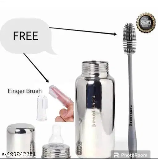Baby Steel Feeding Bottle With