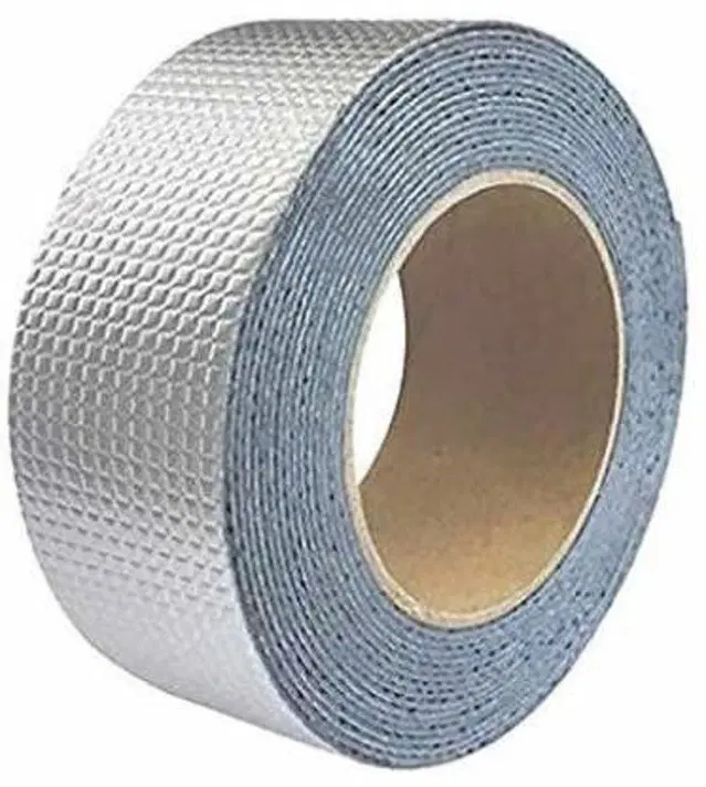 Aluminium Single Sided Self Adhesive Tape, Silver, 5 m