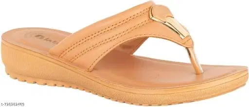Inblu Flip-flops for Women (Cream, 3)