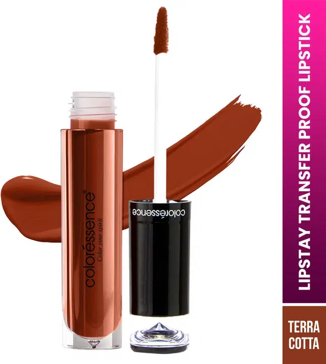 Coloressence Lipstay Transfer Proof Liquid Lipsticks 12 Hrs Stay (Terracotta) (4ml) Pack Of 1