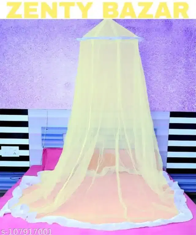 Mosquito Net for Home, Yellow, 6.5x6.5 feet