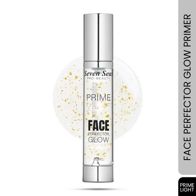 Seven Seas Prime Light Face Perfector Glow Primer, Transparent (30 ml)