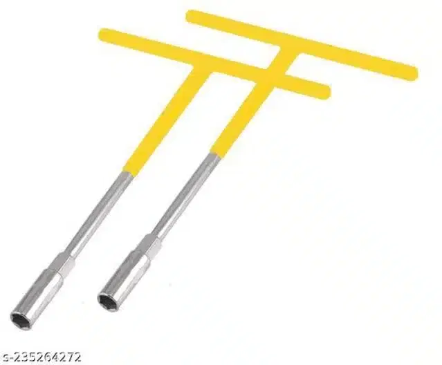 T Socket Spanner, Pack of 2, Yellow