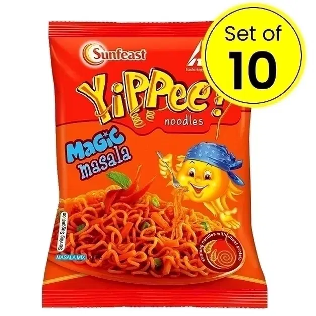 Sunfeast Yippee Magic Masala Noodles 72.6 g (Set of 10)