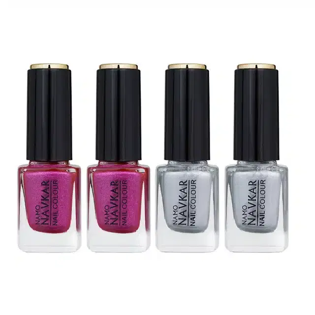 Nail Polish for Women, Multicolor, Pack of 4