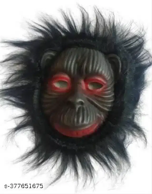 Gorilla Face Mask for Holi, Multicolor