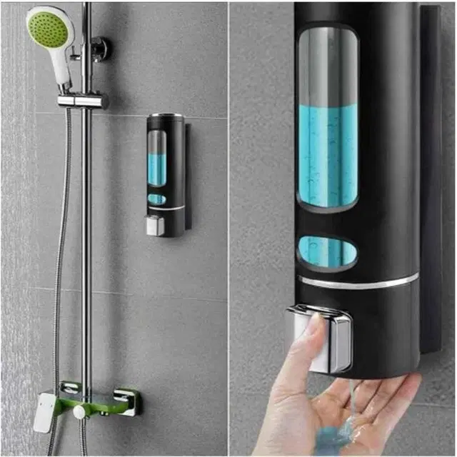 KS Liquid Soap Dispenser, Black, Pack of 1