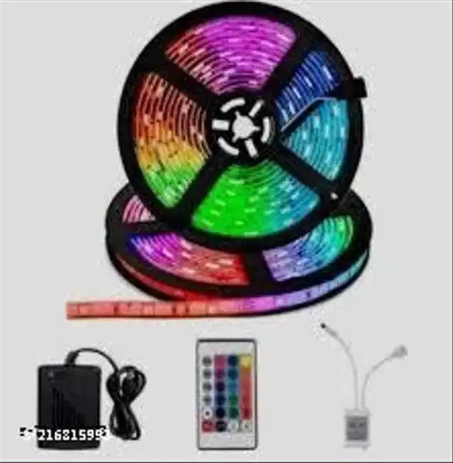 Remote Control LED Strip Lights, Multicolor, 5 m