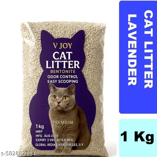 LAVENDOR FLAVOUR Cat Litter ,1 kg ,(Pack Of 1)